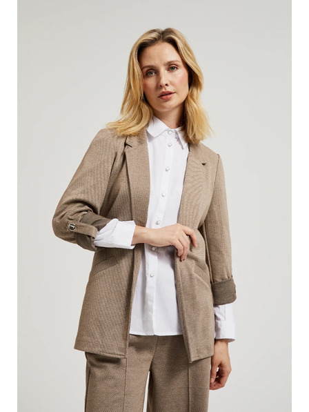 Moodo Sako s vyhrnutými rukávy béžové Moodo