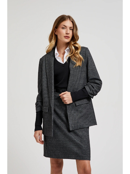 Moodo Sako se zřaseným rukávem šedé Moodo