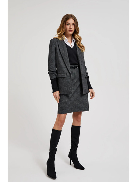 Moodo Sako se zřaseným rukávem šedé Moodo