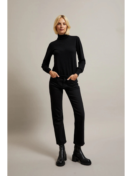 Moodo Černé džíny s rovnou nohavicí Moodo