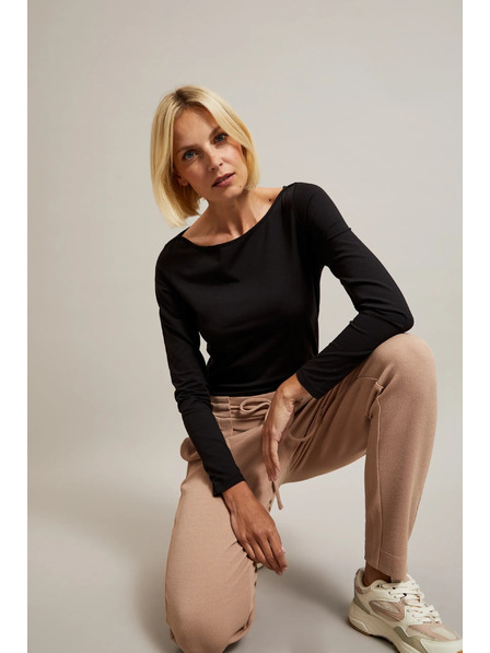 Moodo Béžové kalhoty se zavazováním Moodo