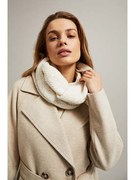 Moodo Béžový nákrčník ze strukturovaného materiálu Moodo