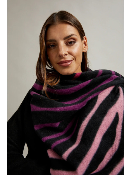 Moodo Růžová šála se zvířecím vzorem Moodo