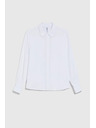Moodo Viskózová košile s límečkem bílá Moodo
