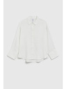 Moodo Elegantní viskózová košile bílá Moodo