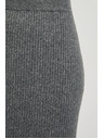 Moodo Úpletová midi sukně šedá Moodo