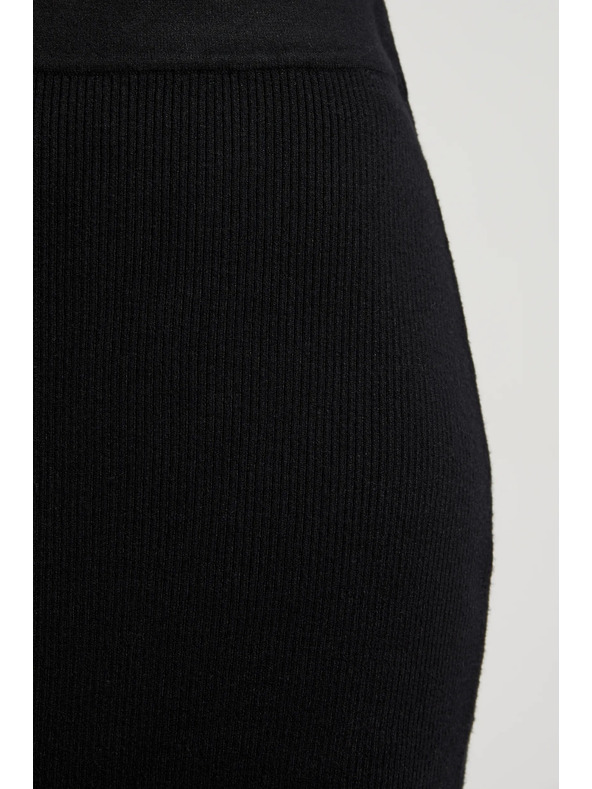 Moodo Pletená černá tužková sukně Moodo