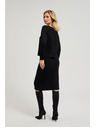 Moodo Pletená černá tužková sukně Moodo