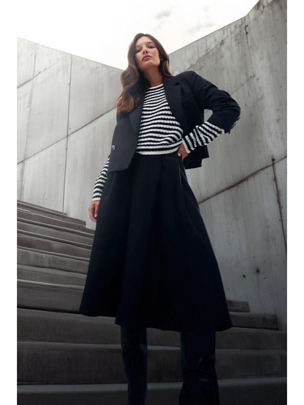 Moodo Rozšířená sukně černá Moodo