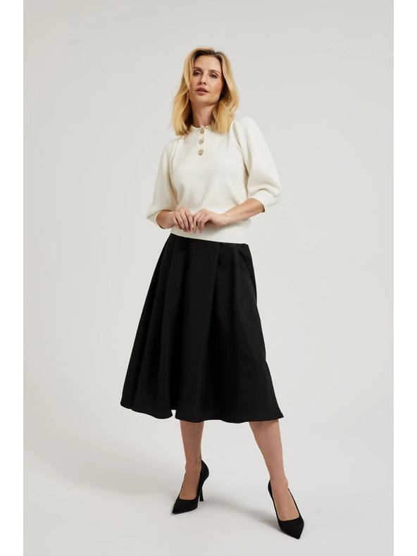 Moodo Rozšířená sukně černá Moodo