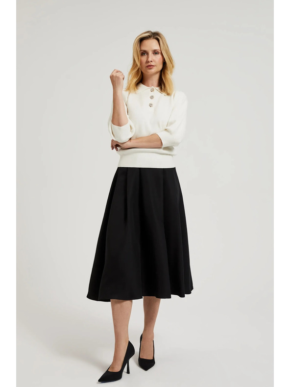 Moodo Rozšířená sukně černá Moodo
