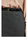 Moodo Tužková sukně před kolena šedá Moodo