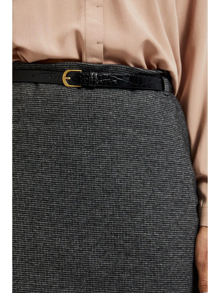 Moodo Tužková sukně před kolena šedá Moodo