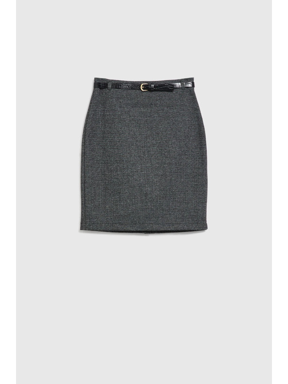 Moodo Tužková sukně před kolena šedá Moodo