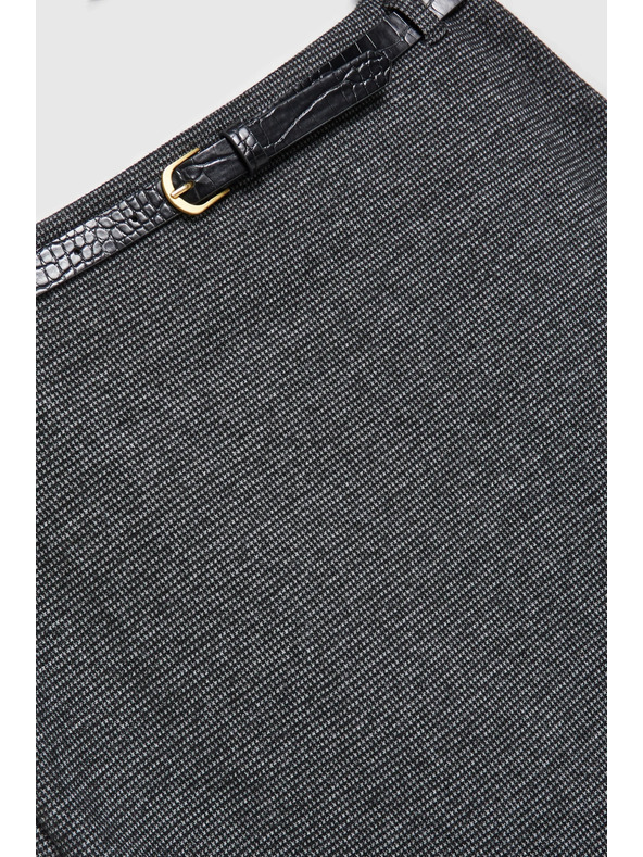 Moodo Tužková sukně před kolena šedá Moodo