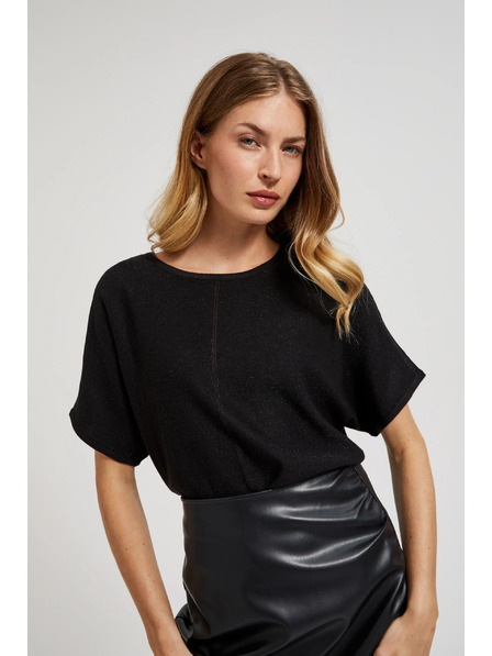 Moodo Tužková sukně z ekokůže černá Moodo