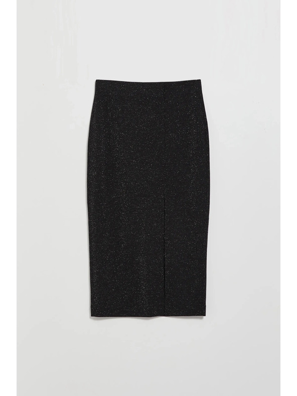 Moodo Midi sukně s rozparkem černá Moodo