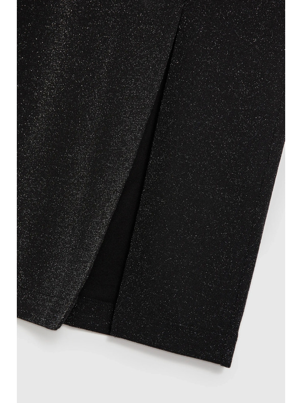 Moodo Midi sukně s rozparkem černá Moodo