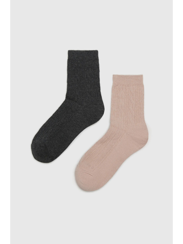 Moodo 2 pack ponožek s ozdobným vzorem Moodo