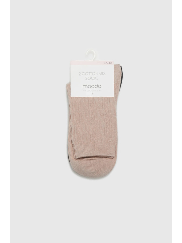 Moodo 2 pack ponožek s ozdobným vzorem Moodo