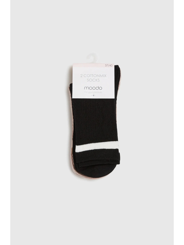 Moodo 2 pack dlouhých ponožek Moodo