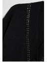 Moodo Černý kardigan zdobený korálky Moodo