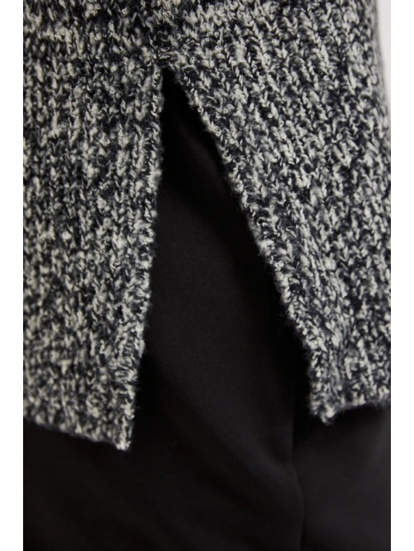 Moodo Svetr s tlustým límcem černý Moodo