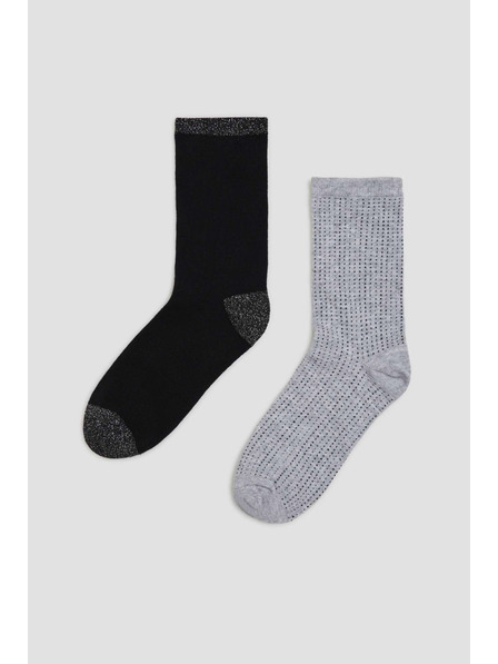 Moodo 2 pack ponožek s metalickou nití Moodo