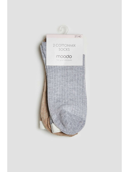 Moodo 2 pack ponožek ve dvou barvách Moodo