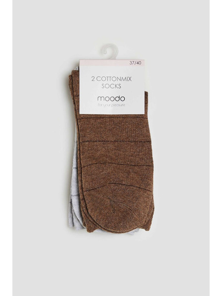 Moodo 2 pack ponožek pruhovaných Moodo