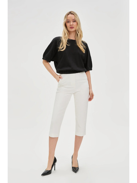 Moodo Bílé rybičkové kalhoty Moodo