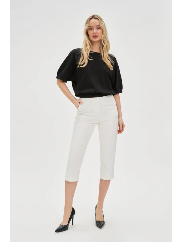 Moodo Bílé rybičkové kalhoty Moodo