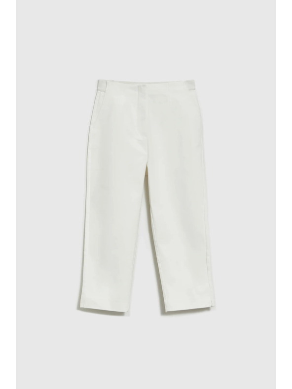 Moodo Bílé rybičkové kalhoty Moodo