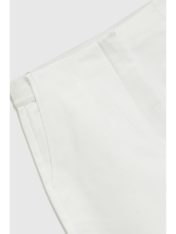 Moodo Bílé rybičkové kalhoty Moodo