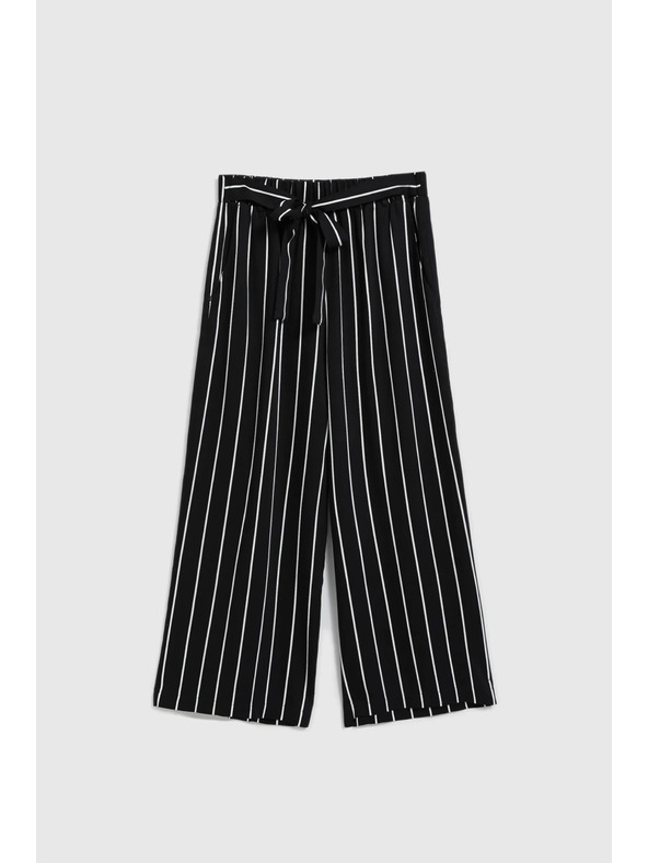 Moodo Černé pruhované kalhotky Moodo