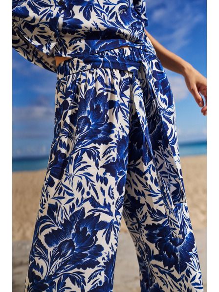 Moodo Modré kalhotové sukně Moodo