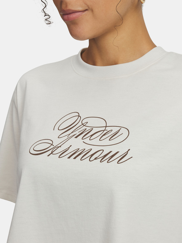 Under Armour Dámské tričko Under Armour UA W SCRIPTHEART CROP SS