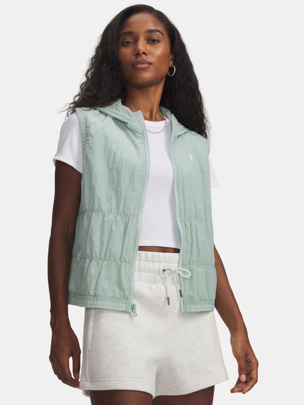 Under Armour Dámská vesta Under Armour UA Rival Woven Ruched Vest