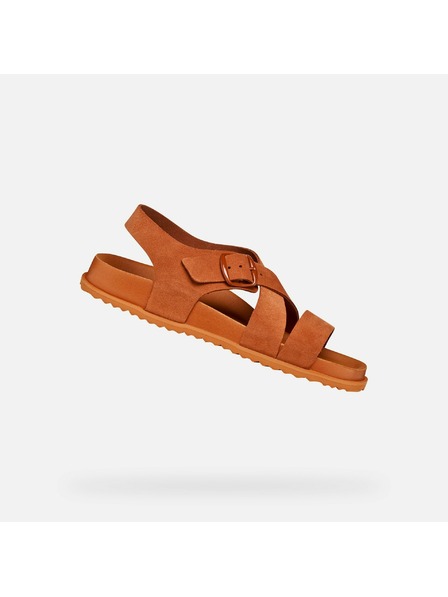 Geox Oranžové dámské pantofle Geox Sandybett