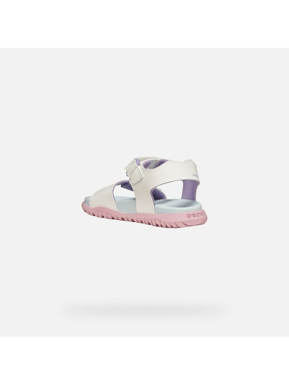 Geox Bílé dívčí sandály Geox Sandal Fusbetto