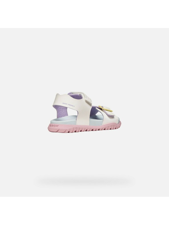 Geox Bílé dívčí sandály Geox Sandal Fusbetto