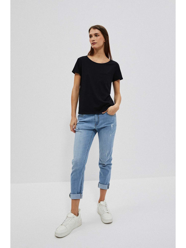 Moodo Černé dámské tričko Moodo