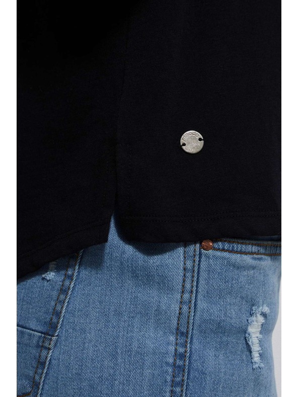 Moodo Černé dámské tričko Moodo