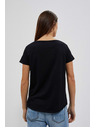 Moodo Černé dámské tričko Moodo