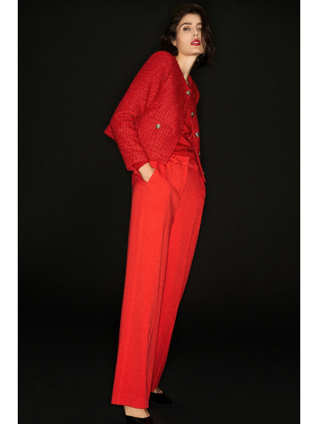 Moodo Červené sako s knoflíky Moodo