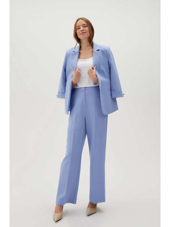 Moodo Modré dámské kalhoty Moodo