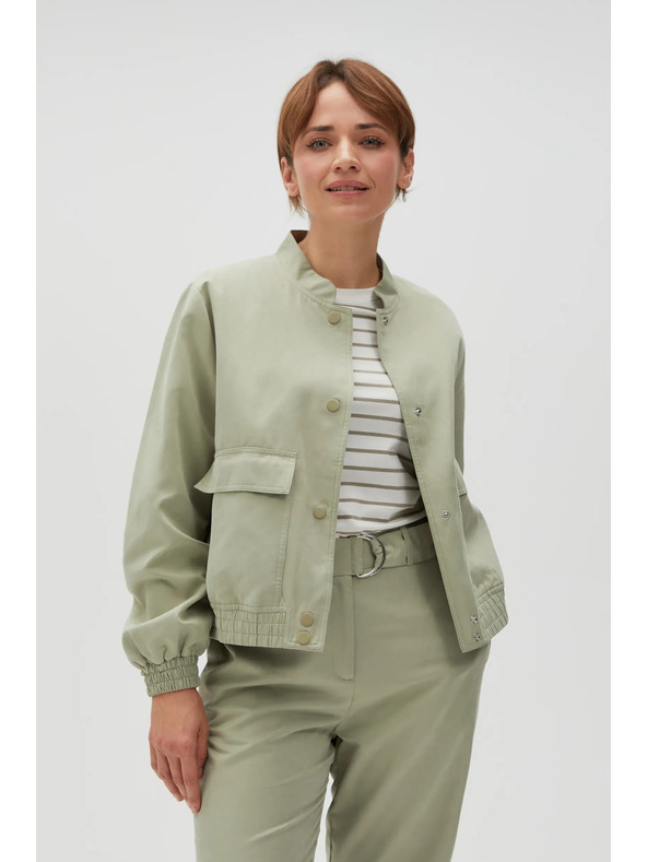 Moodo Světle zelená dámská bunda Moodo