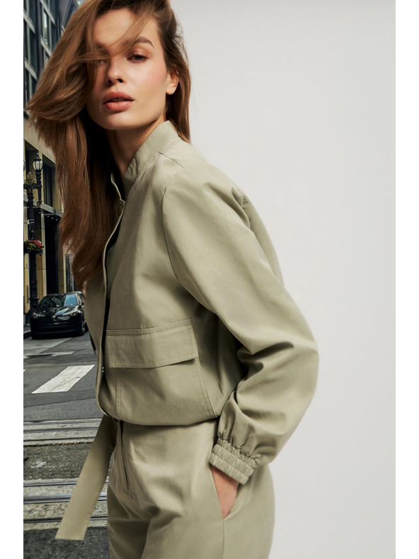 Moodo Světle zelená dámská bunda Moodo