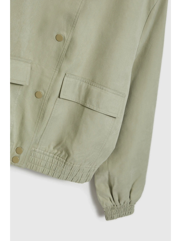 Moodo Světle zelená dámská bunda Moodo