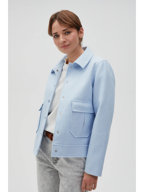 Moodo Světle modrá dámská bunda Moodo